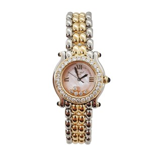 Chopard Happy Sport Two Tone Ladies Vintage Watch - Mother Of Pearl