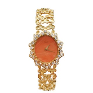 Piaget Ladies Vintage Watch - Orange Calcite