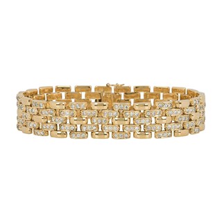 Gold-Plated Flat Bracelet